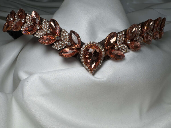 rose gold leaf browband