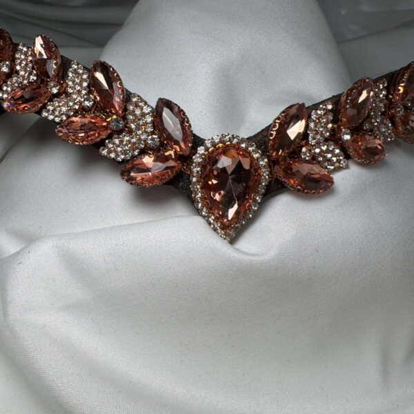 rose gold leaf browband